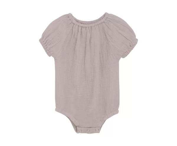 Romper Ss Muslin Cloud Gray