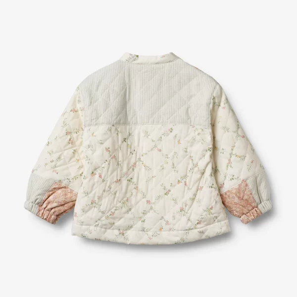 Quilt Jacket Inga Ivory Checked Flowers - Bilde 2